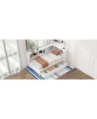 Twin Wood Daybed with Storage & USB