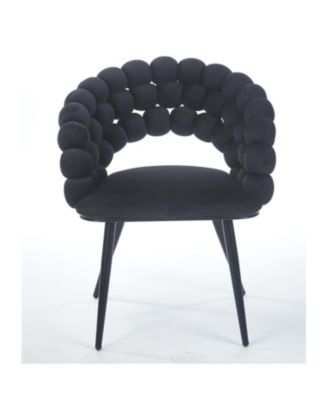 + 2 Pc. + Cushioned + Golden Legs + Chair