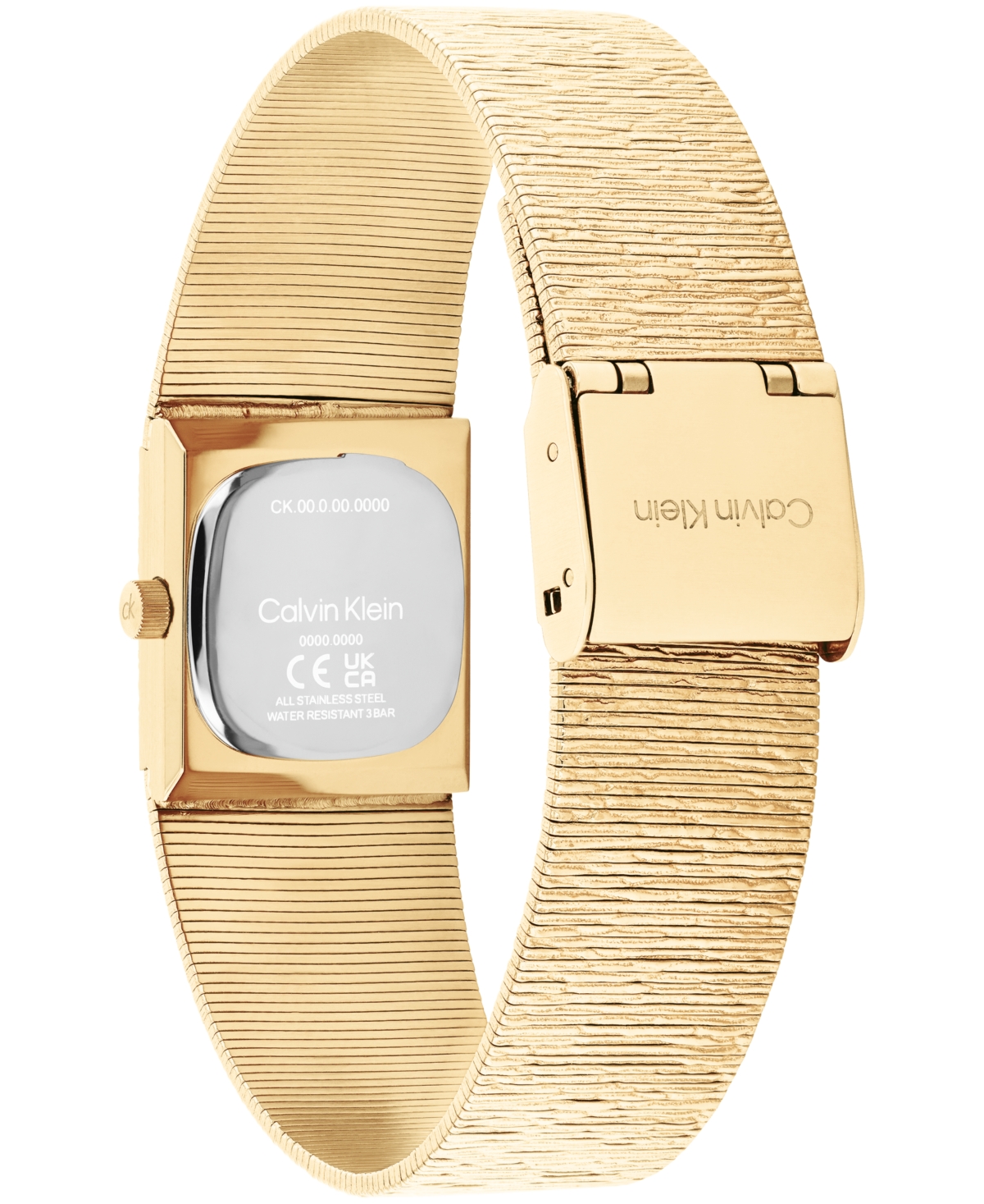 Calvin Klein Women's Sophisticated Gold Tone Stainless Steel Bracelet Watch, 20mm