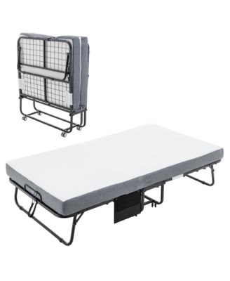 Foldable Guest Bed with Memory Foam Mattress and Storage Cover (Scot Size