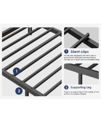 Metal Bunk Bed, Twin Over Twin Size