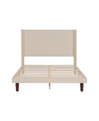 Elegant High Headboard Queen Bed