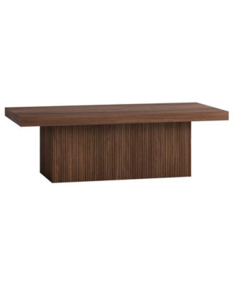 Torren 48" Wide Rectangular Fluted Coffee Table