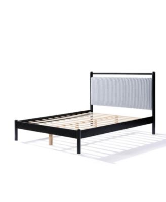 Wood Bed Frame with Headboard Frame
