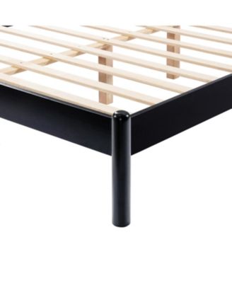 Wood Bed Frame with Headboard Frame