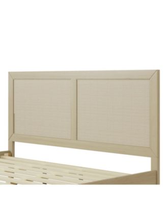 Solid Wood Platform King Bed With