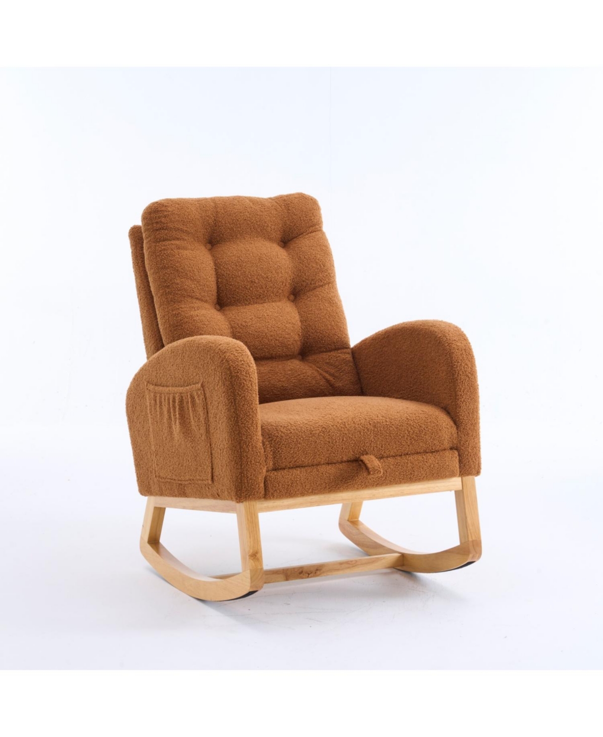 Streamdale Furniture Caramel Rocking Chair with Footrest