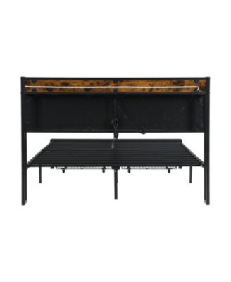 LED Bed Frame with Storage Drawers & USB Charging