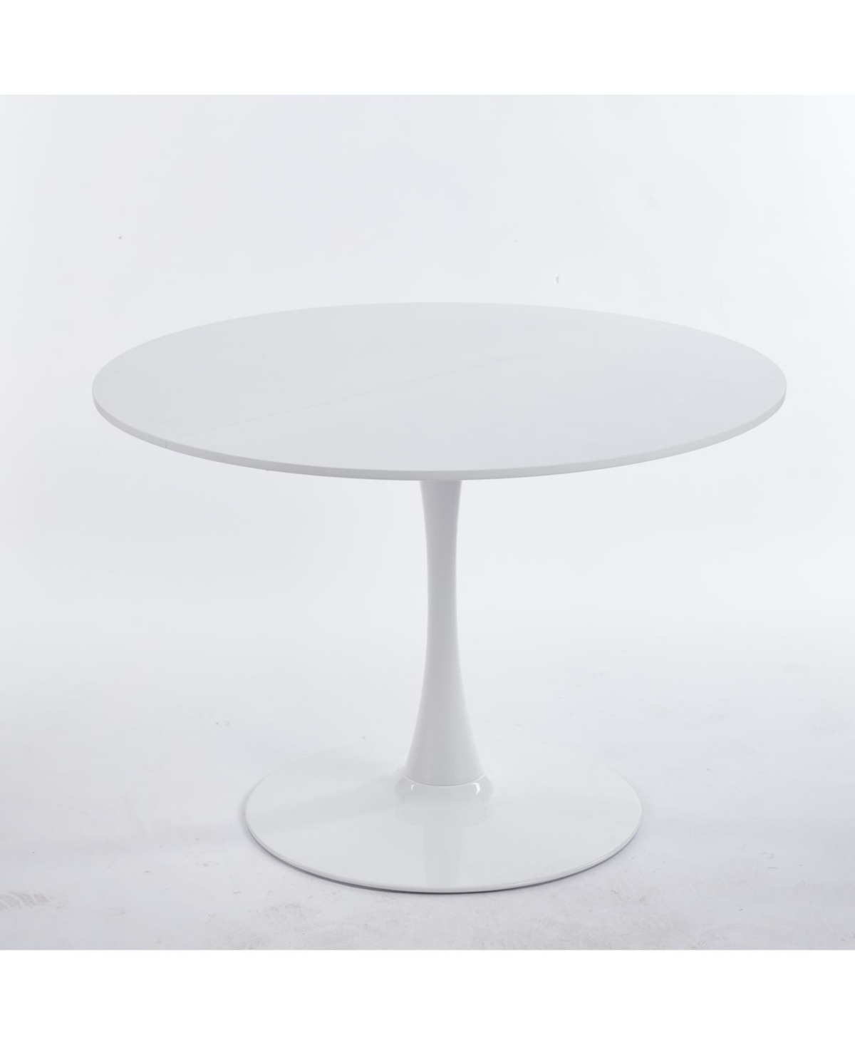 Streamdale Furniture White Tulip Dining Table - Mid-Century Modern