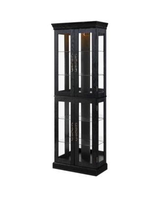 Lighted Glass Curio Cabinet - Living Room, Kitchen, Collectibles