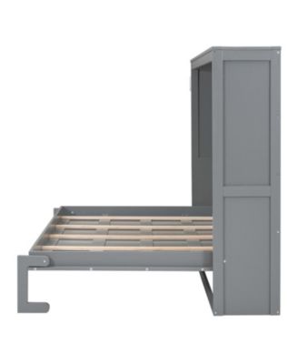  Full Size Murphy Bed Wall Bed, Gray