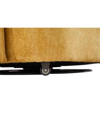 Swivel Accent Chair with Pillows - Yellow