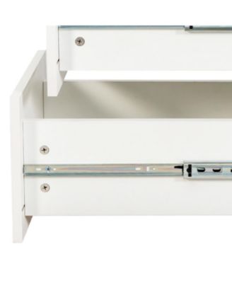  70.87" Display Cabinet, 4-Tier Shelf, 3 Drawers, Modern Wooden Bookshelf