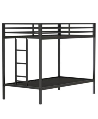 Adam Metal Twin Bunk Bed with Ladder