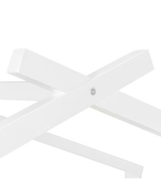 Full Size Wooden House Bed with Twin Size Trundle, White