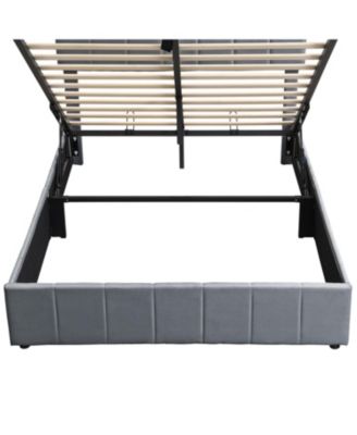 Upholstered Platform Bed w/ Hydraulic Storage