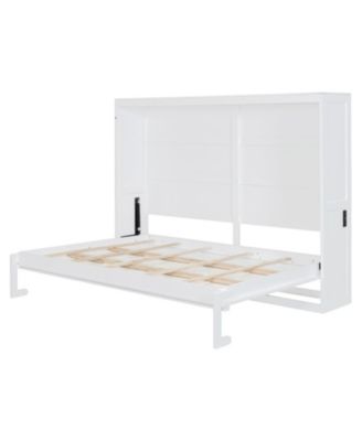 Full Size Murphy Bed Wall Bed,White