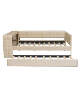Streamdale Upholstered Platform Bed with Storage, Desk, Trundle