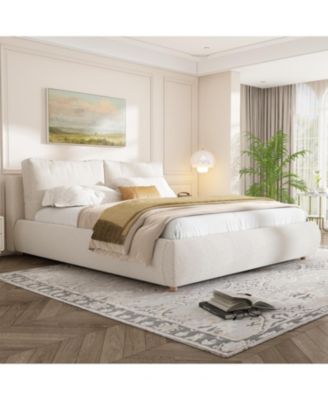 Streamdale Upholstered Platform Bed with Pillow