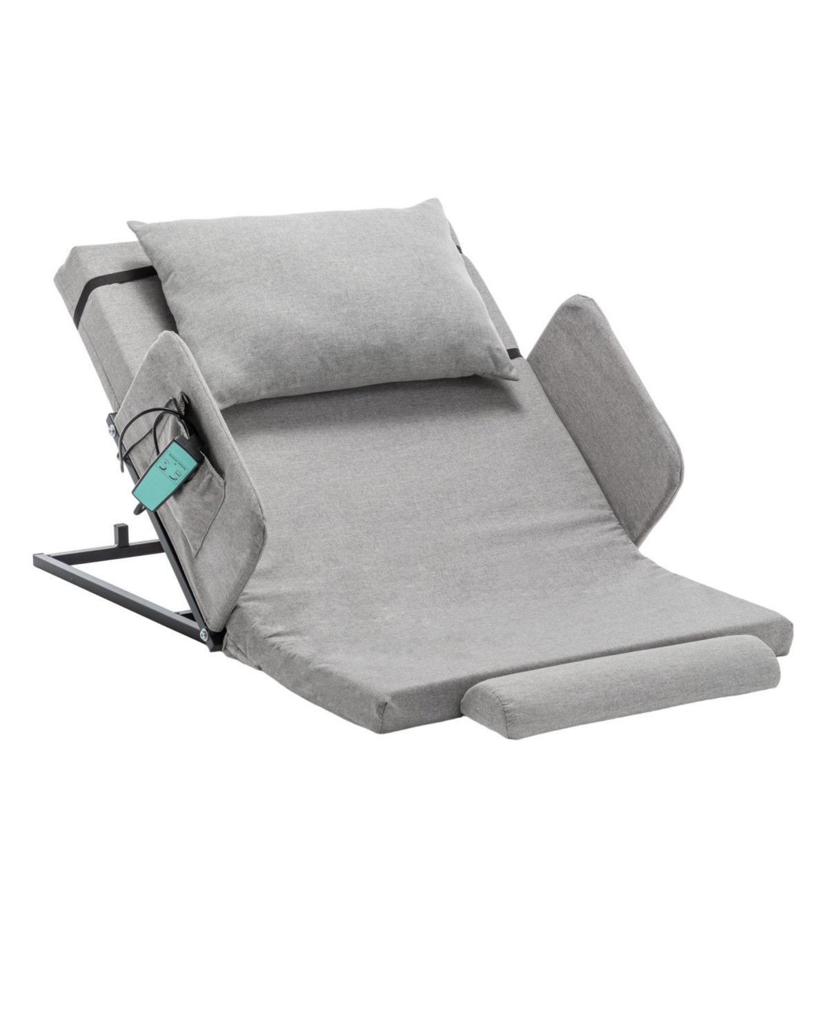 Streamdale Furniture Adjustable Bed Backrest w/ Rails - 300lbs, 4-68 Lift