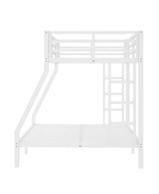 Metal Twin Over Full Bunk Bed, Space-Saving