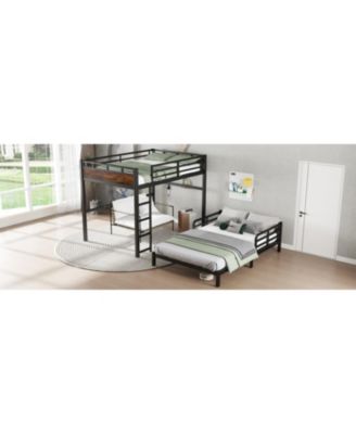 Full XL Bunk/Loft Bed - Vintage Wood