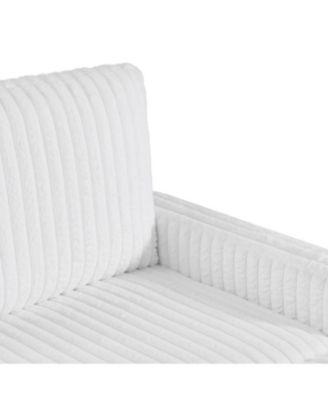  Upholstered Chesterfield Sofa Couch - Large White