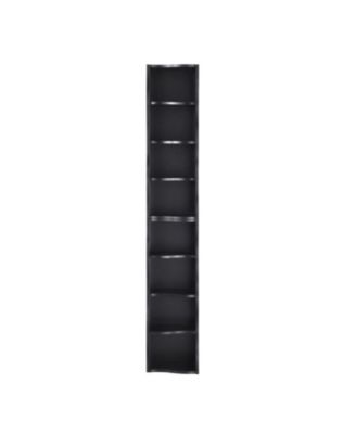 Wavy 8-Layer Adjustable Bookshelf - Narrow & Multifunctional