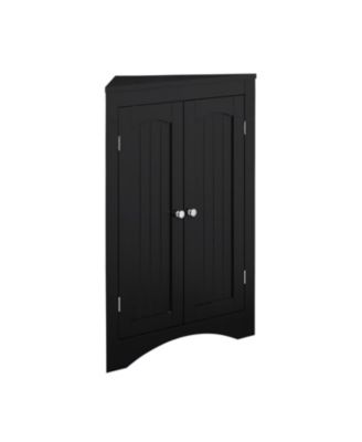 Corner Cabinet with Doors & Shelves