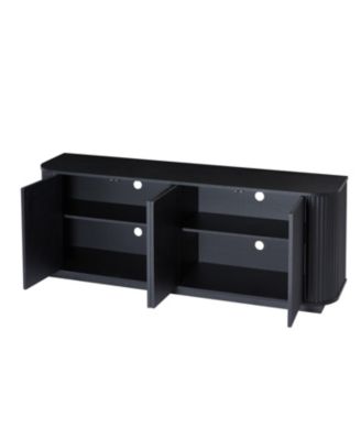 Sideboard Storage Cabinet TV Stand Black 64"W x 15"D x 24"H