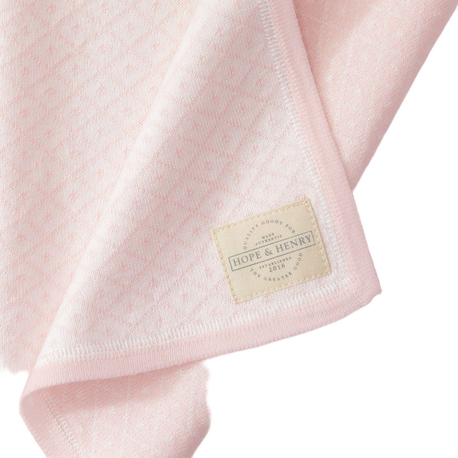 Baby Girls Hope and Henry Cinched Waist Romper and Jacquard Blanket Gift Set