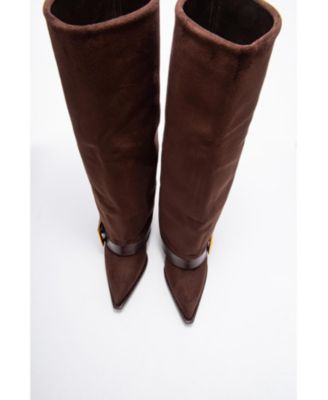 Women's Elva Buckle Strap Knee High Boot