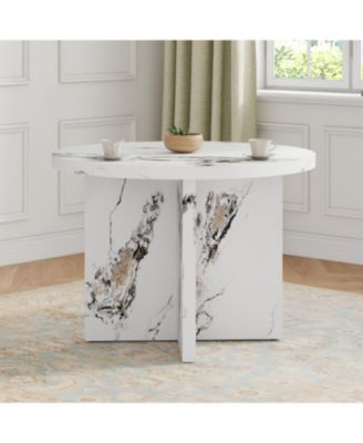 Modern 42" Round Dining Table for Small Spaces (Table Only)