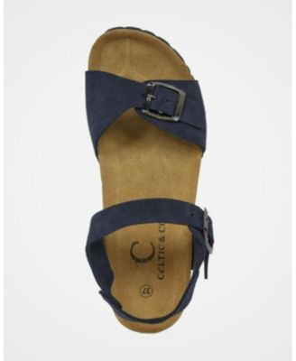 Low Wedge Dbl Buckle Sandal