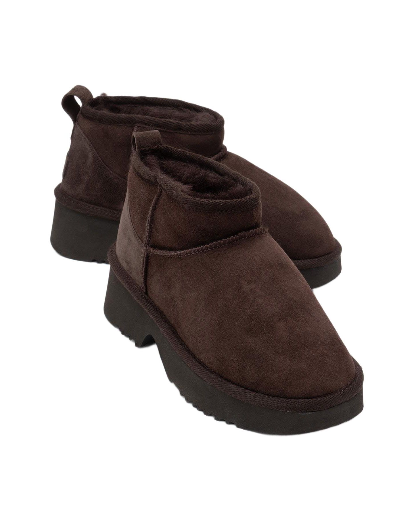 Женские ботинки Forever & Always Shoes Ary Leather Platform, цвет: Коричневый замшевый — фото 2