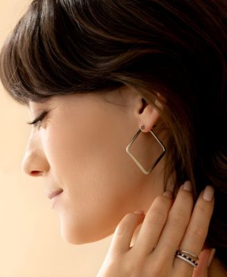 Geometric Girl Boss Hoop Earrings