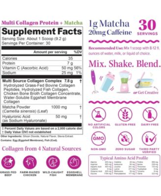 Multi Collagen Protein + Matcha, 30 servings