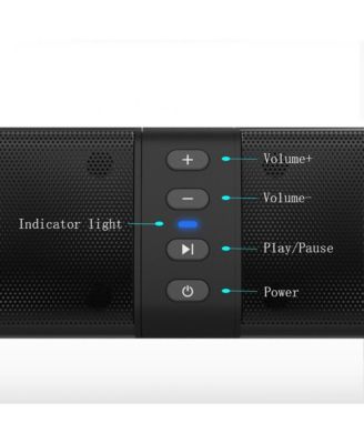 20W Detachable Sound Bar with Bluetooth 4.0, Converts to Dual Speakers for Immersive Audio