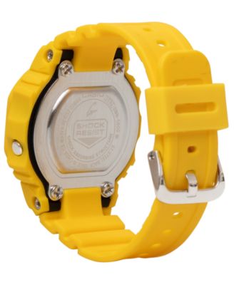 Men's Japanese Quartz Yellow Resin Watch, 20mm