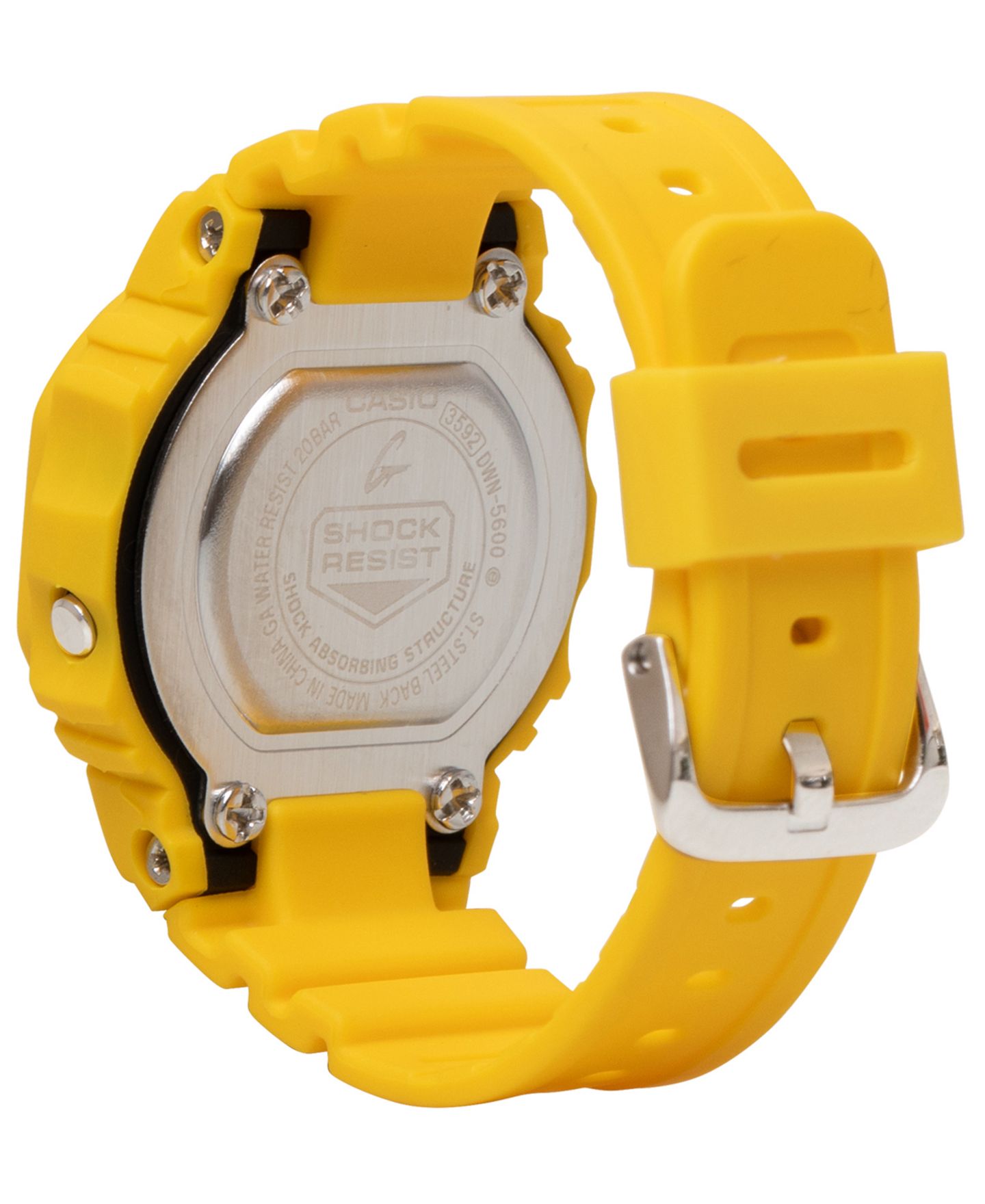 Мужские часы G-Shock Japanese Quartz Yellow Resin Watch, 20mm — фото 3