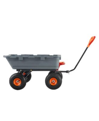 SUGFIT Poly Dump Cart with 800 lbs Capacity & Easy-Pour Design