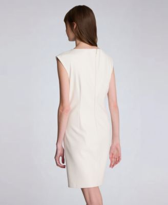 Women's Boat Neck Mini Dress