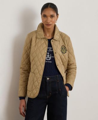 Women's Crest Patch Quilted Jacket