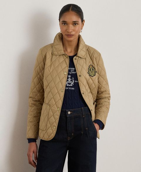 Женские куртки Lauren Ralph Lauren Women's Crest Patch Quilted Jacket