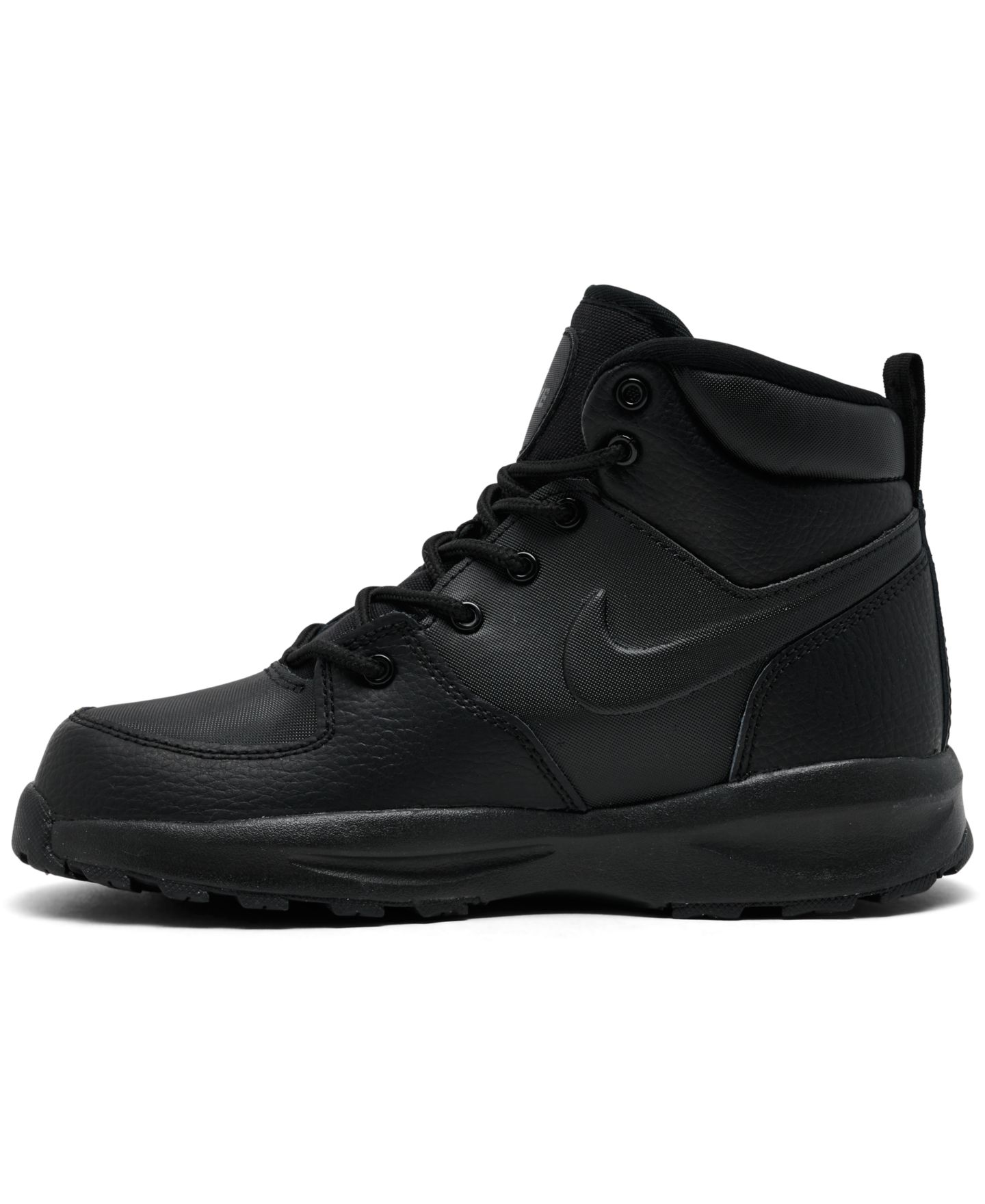 Детские ботинки Nike Manoa 17 Leather, цвет: Чёрный — фото 3