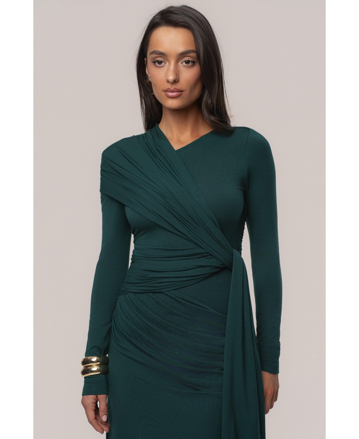 Jluxlabel Women's Glitz Asymmetric Maxi Dress