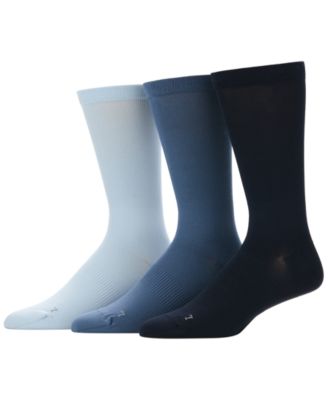 Men's Pique Flat Socks, 3-Pack 