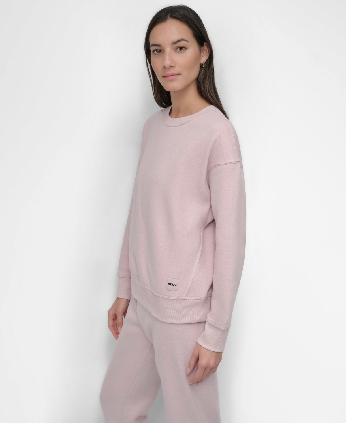 Dkny Sport Women's Tonal Logo Patch Crewneck Sweatshirt