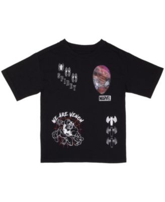 Big Boys 2-Piece Short Sleeve T-Shirt & Shorts Set with Lenticular Image Changing Patch
