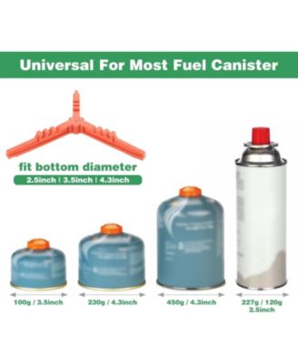 Portable Camping Stove Burner, Backpacking Stove with 1LB Propane Tank Adapter, Fuel Can Canister Stand and Carry Case, Portable Camping Burner